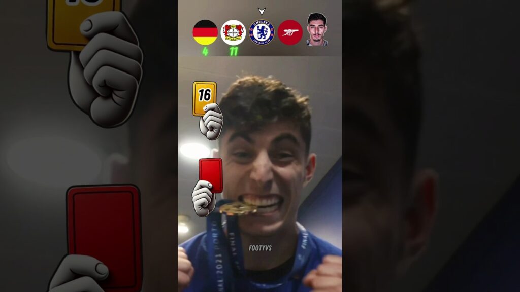 "Kai Havertz Team Cards" Germany, Bayer Leverkusen, Chelsea, Arsenal #football #soccer #shorts