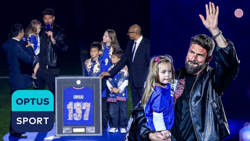 Olivier Giroud honoured for INCREDIBLE Les Bleus career 🇫🇷 137 caps for a goal scoring LEGEND