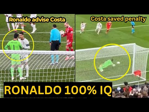 Ronaldo told Costa how to save Eriksen's penalty, but this happened...