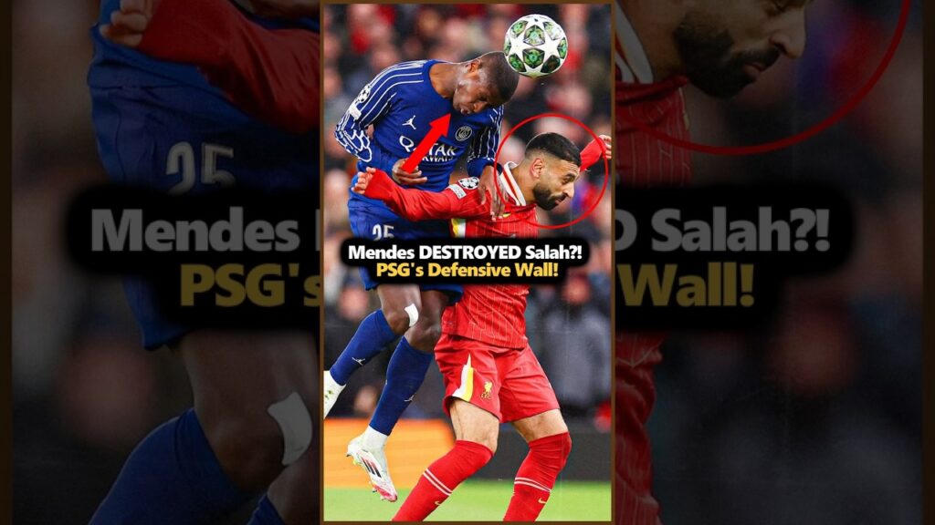 When Nuno Mendes DESTROYED Salah! 🤯 Unbelievable UCL