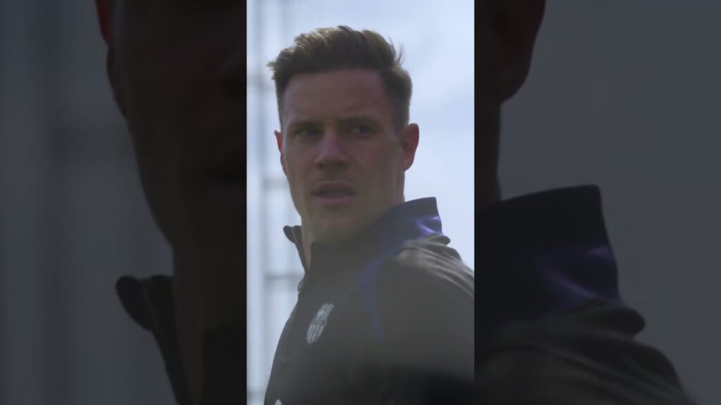 Marc ter Stegen continuing his injury rehab 🧤💪 #fcbarcelona #shorts