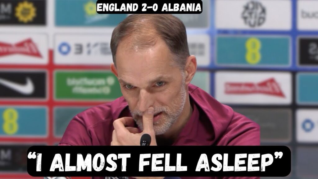 Thomas Tuchel BLAMES Southgate for BORING Football - Post Match Interview - England 2-0 Albania