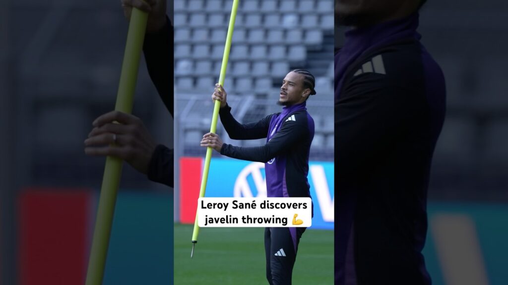 Leroy Sané tries a different sport for a change 😂