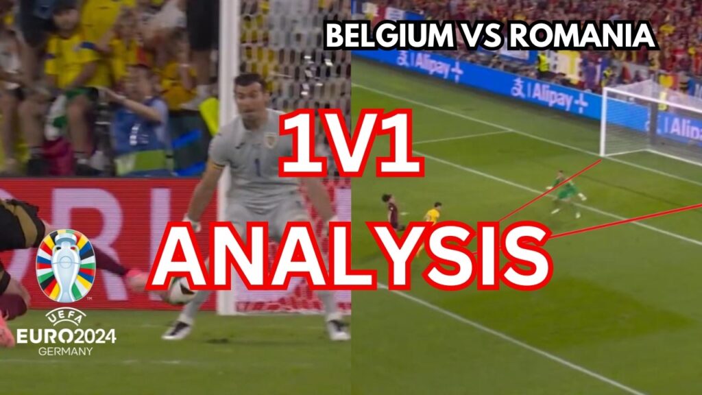 How TO & NOT TO Make A 1v1 Save | Belgium vs Romania | Euro 2024 | Goalkeeper Analysis