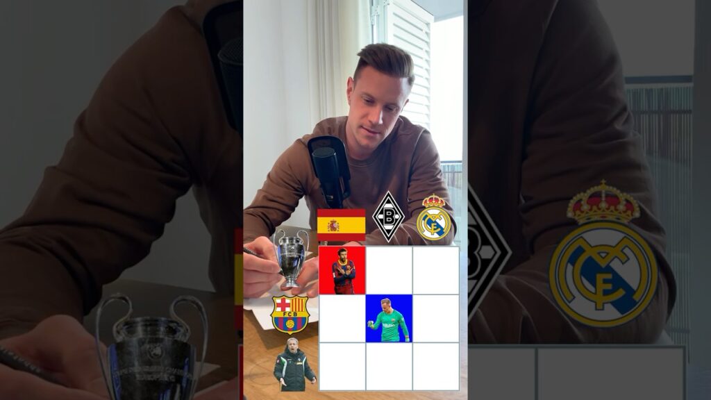 ❌❌❌ TicTacToe vs. Barça-Star Marc-André ter Stegen  #shorts #barca