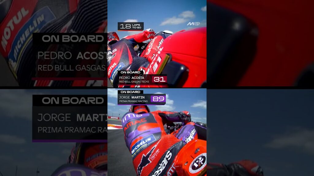 ONBOARD ⚔️: Pedro Acosta 🆚 Jorge Martin | 2024 Americas GP