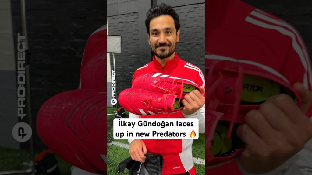 İlkay Gündoğan laces up in the new adidas Predator Pure Victory 😍 #prodirectsoccer #adidaspredator