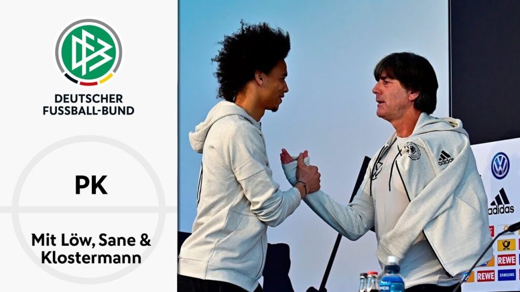 "Kimmich wird weiter im Mittelfeld spielen" | DFB Pressekonferenz mit Löw, Sané und Klostermann