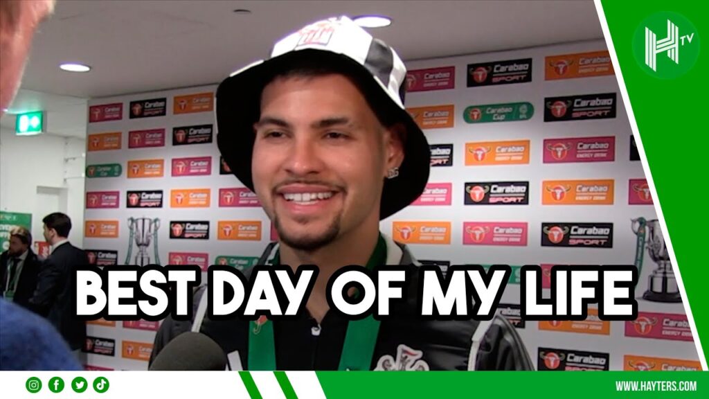 THE BEST DAY OF MY LIFE! | Bruno Guimaraes after Newcastle win Carabao Cup