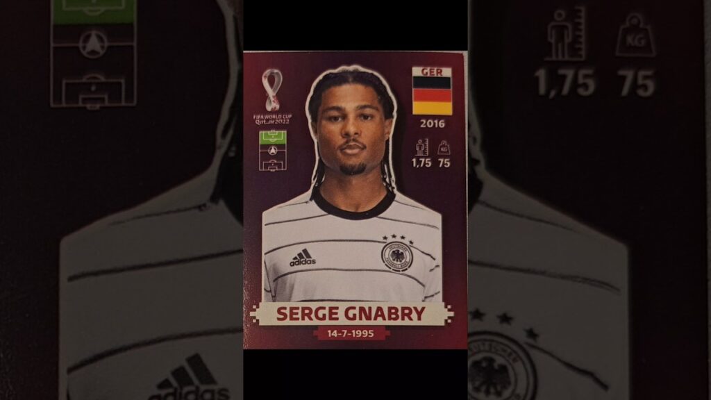 Serge Gnabry Sticker @Gratis_Fußballstick