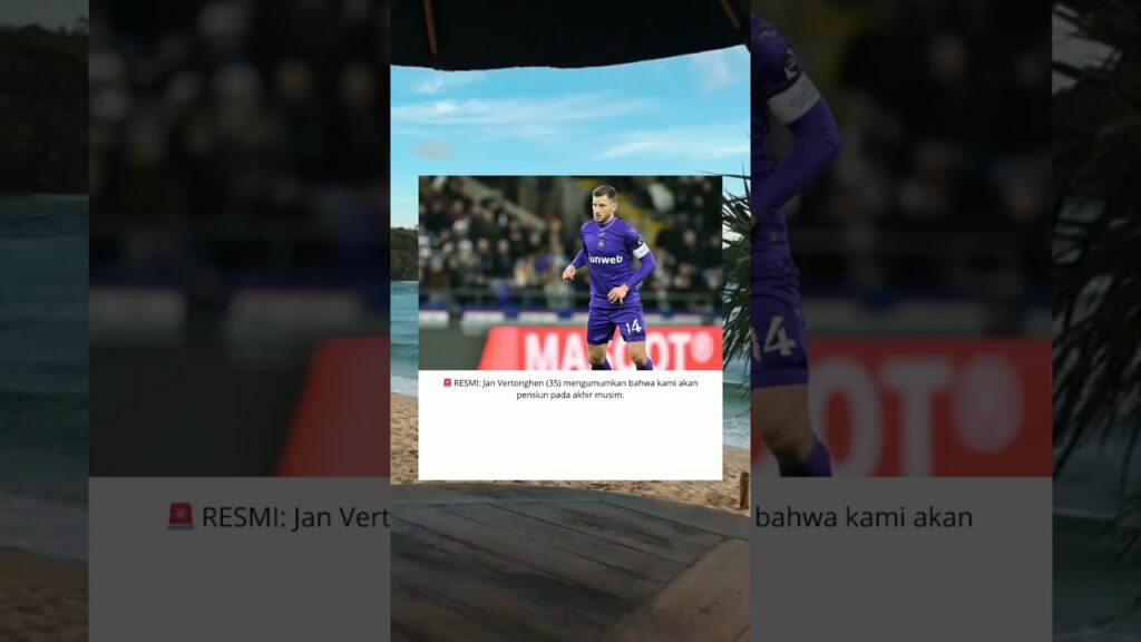 🚨 RESMI: Jan Vertonghen (35) mengumumkan bahwa kami akan pensiun pada akhir musim.