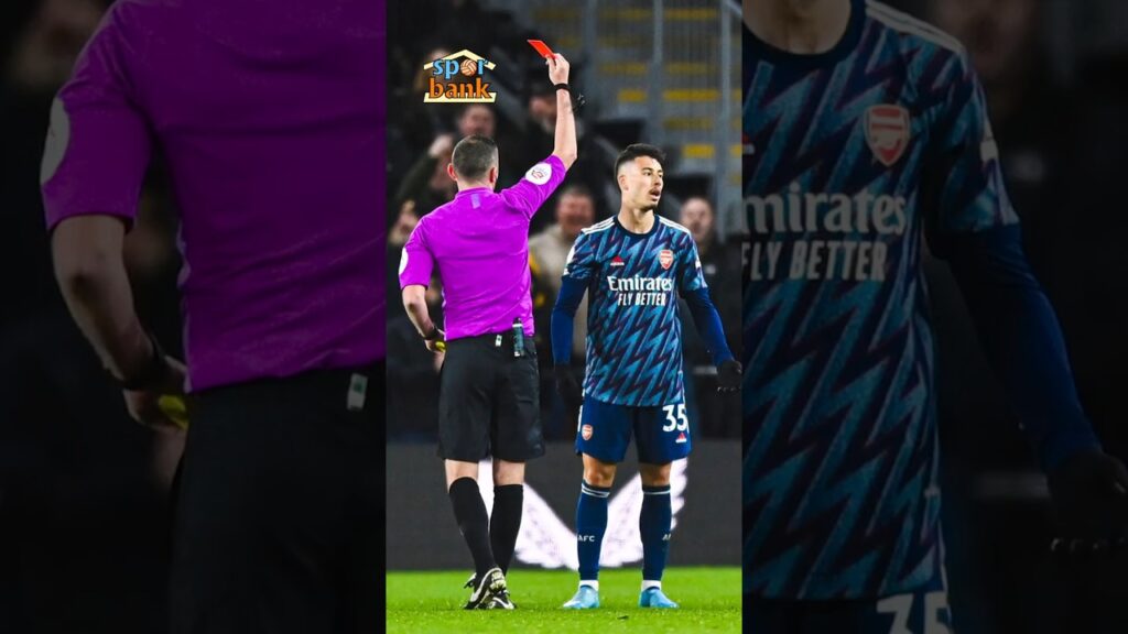 5 saniyede çift sarı kart! Gabriel Martinelli'nin kariyerindeki tek kırmızı kartı hatırlayalım