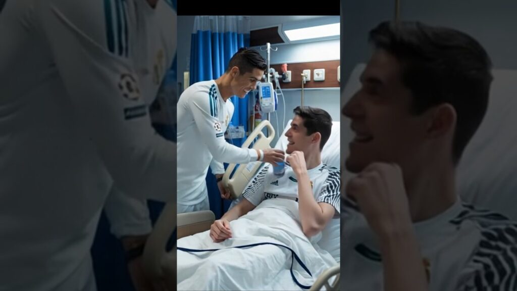 Ronaldo treatment Thibaut Courtois (Real Madrid):   #football