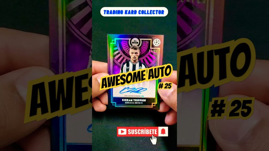 Kieran Trippier #'ed 25 Auto - Topps UCC Deco 24/25 @NUFC @atleticodemadrid #championsleague