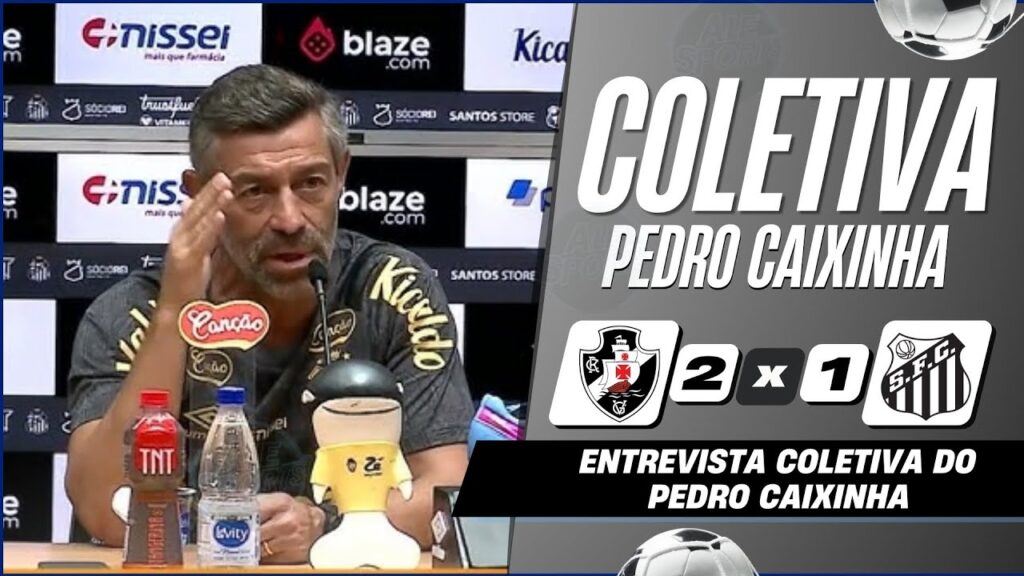 COLETIVA PEDRO CAIXINHA |  AO VIVO | VASCO 2 X 1 SANTOS | PÓS JOGO