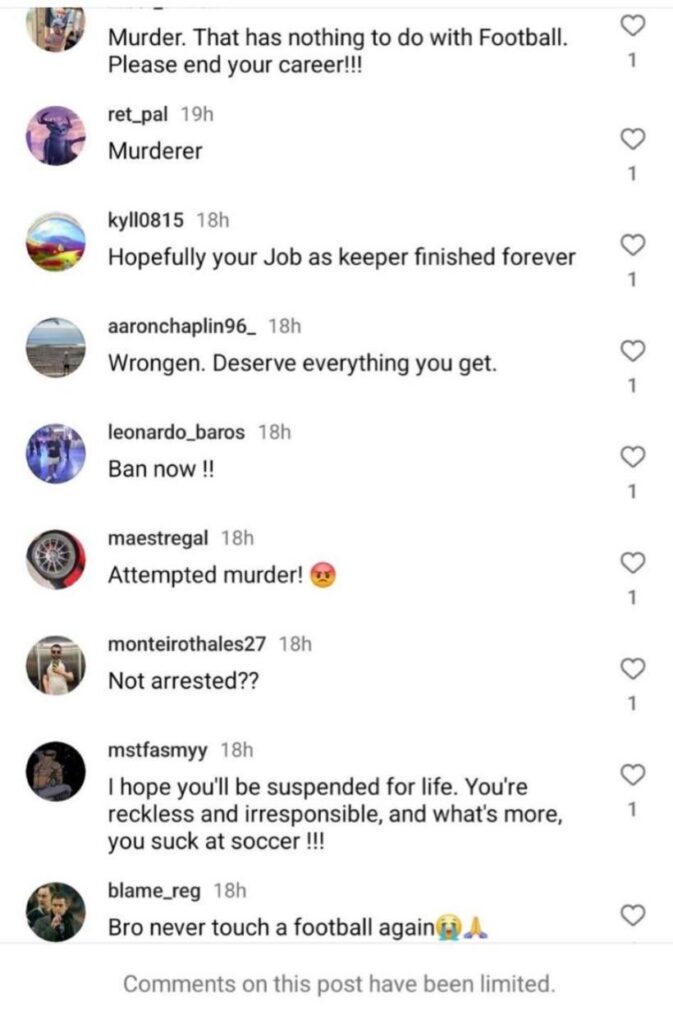 Millwall’s Liam Roberts Instagram yesterday