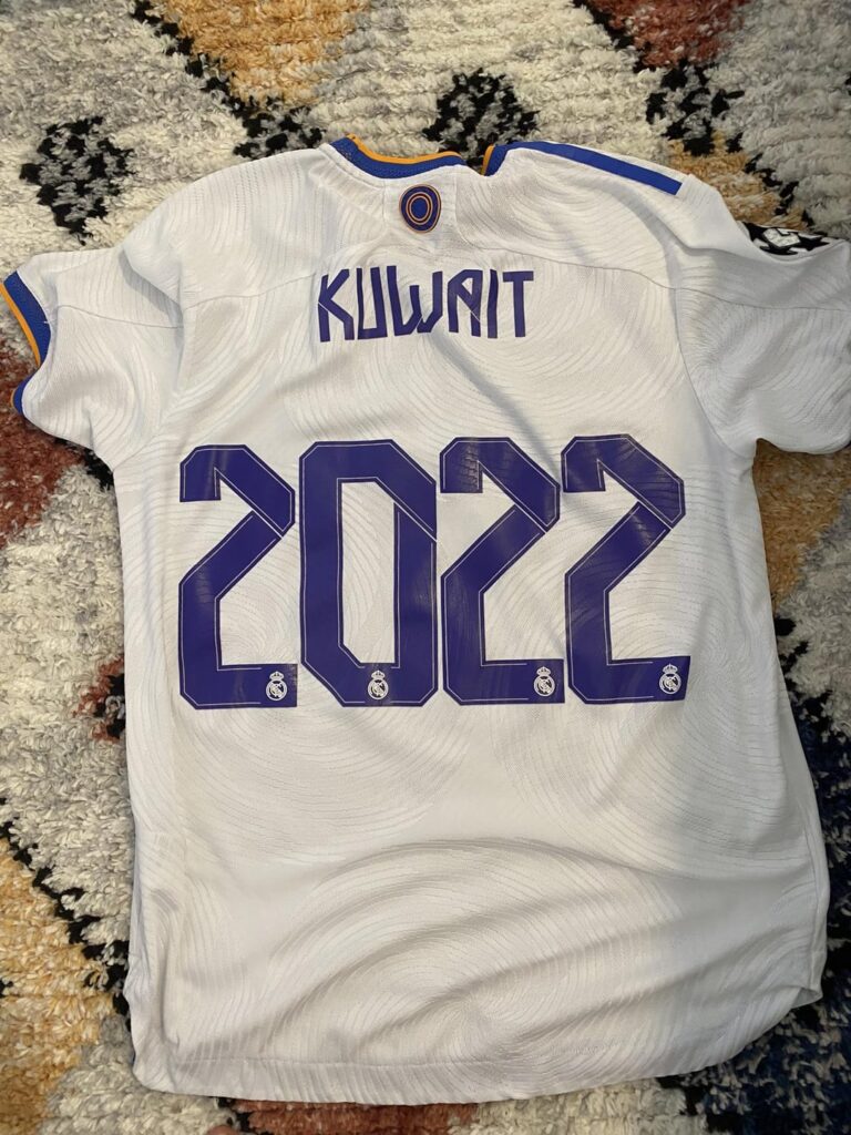 Realmadrid and American United School of Kuwait Jersey.