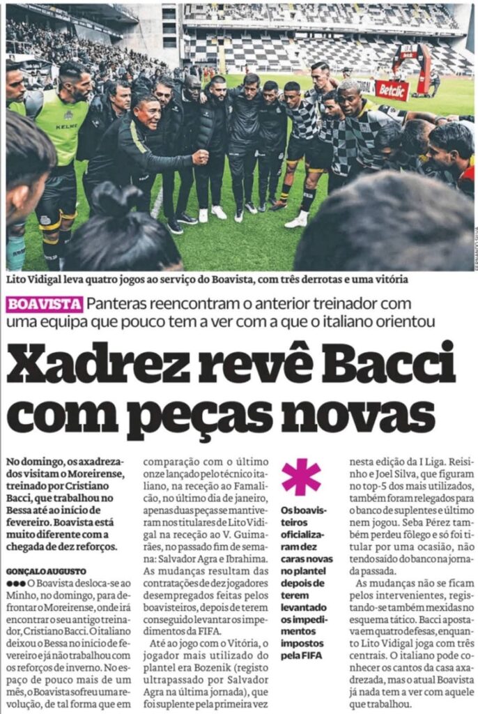 Boavista na imprensa desportiva - 13/03/2025