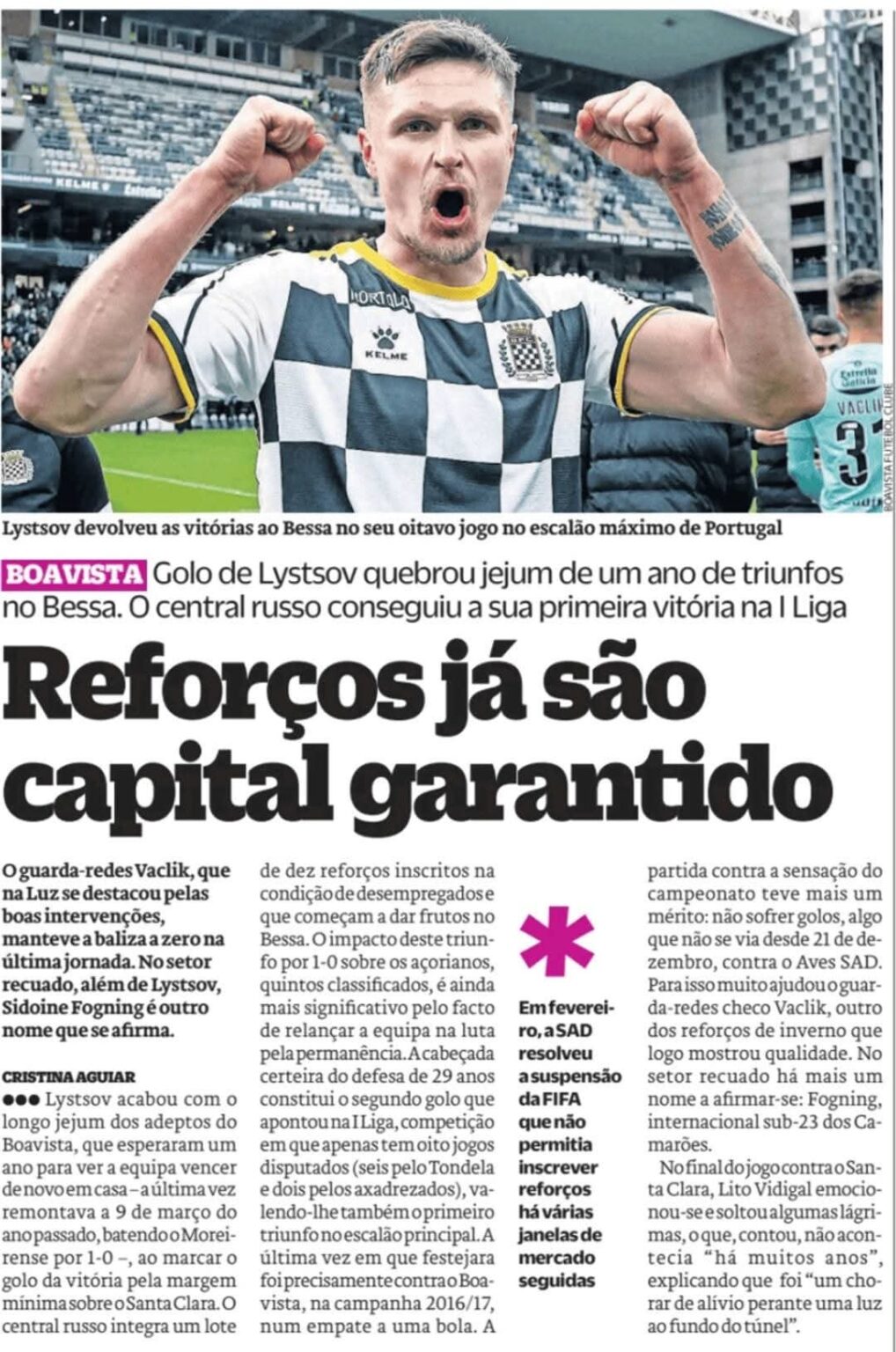 Boavista na imprensa desportiva - 04/03/2025