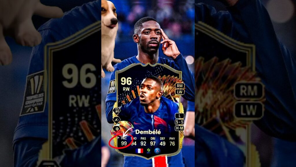 Ousmane Dembélé👍 pace🔥 #football #shorts #fcmobile #fc25