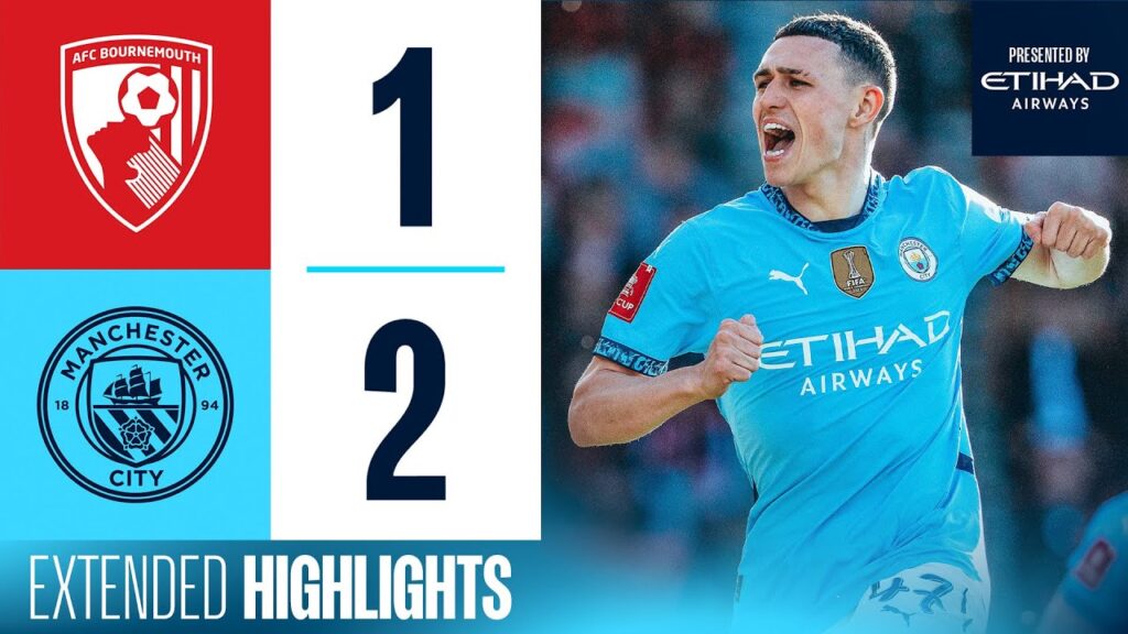 EXTENDED HIGHLIGHTS | Bournemouth 1-2 Man City | Haaland & Marmoush Goals send City to FA Cup Semis!