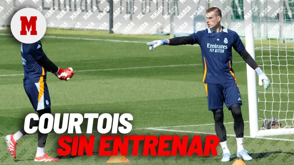 Courtois, baja en la última sesión antes de recibir a la Real Sociedad en Copa I MARCA