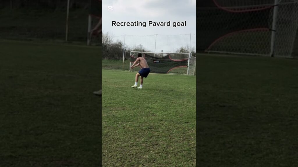 Pavard goal recreation 🤔 full video 👇🏽#shorts