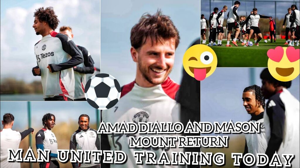 AMAD DIALLO AND MASON MOUNT RETURN; Man United Training Today | Academy Players Join First Team
