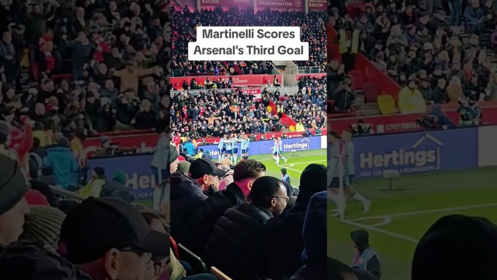 Gabriel Martinelli scores the third goal #soccer #arsenal #football