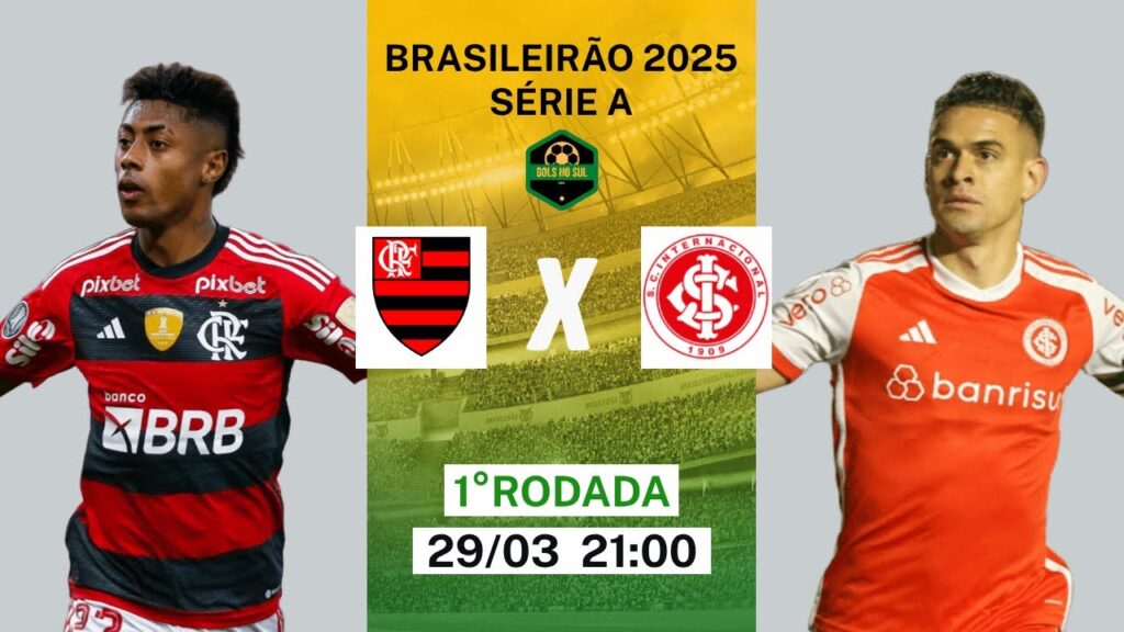 Flamengo x Internacional - AO VIVO - Brasileirão 2025