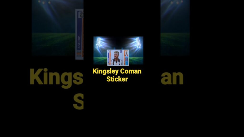 Kingsley Coman Panini Sticker Champions League @GratisShowstick #football