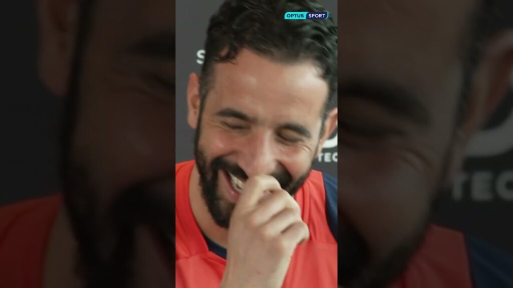 The HILARIOUS moment Ruben Amorim was mistaken for Bruno Fernandes in his press conference 😂