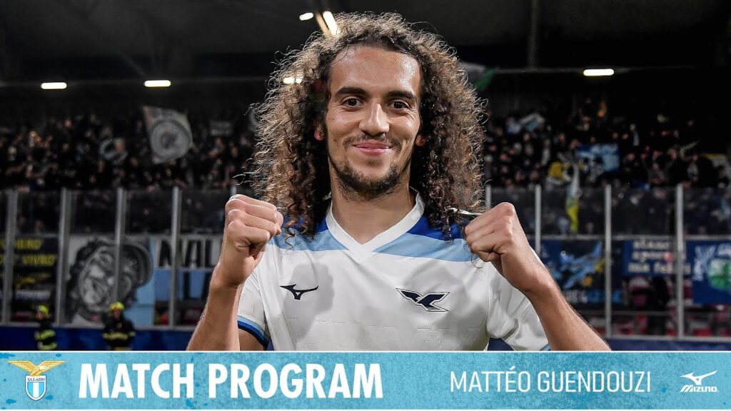 📘 Mattéo Guendouzi al match program di Lazio-Torino