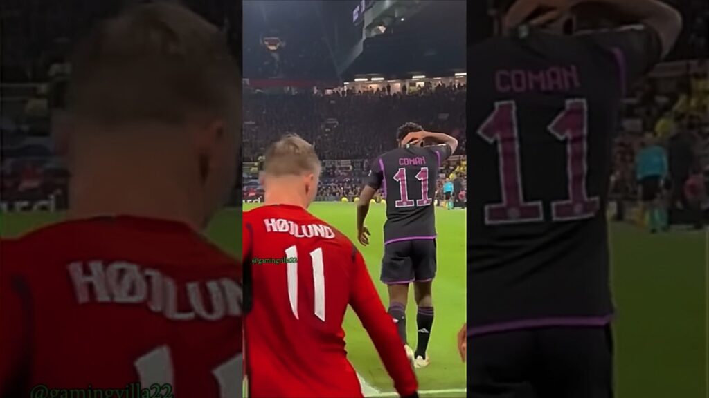 🔥 How Kingsley Coman Got REVENGE on Højlund! 😱⚽ #football #coman #hojlund #shorts #viral #fyp #ucl