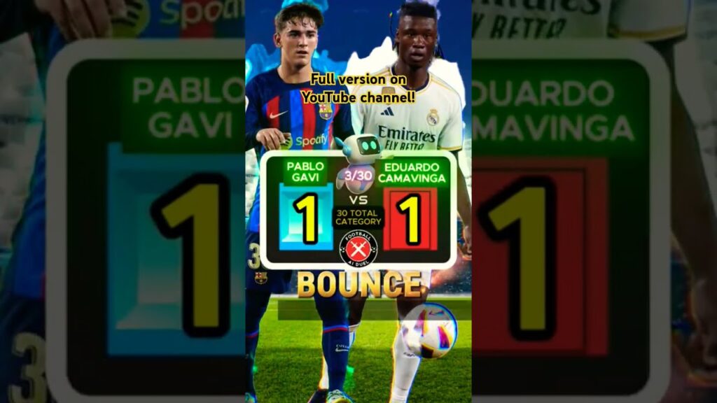 Pablo Gavi VS Eduardo Camavinga | 2025 | Football AI Duel #Gavi #Camavinga #Football #Compare 1