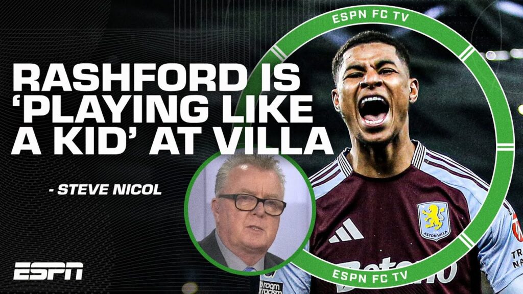 Marcus Rashford is ENJOYING HIMSELF at Aston Villa! - Steve Nicol after 3-0 win | ESPN FC