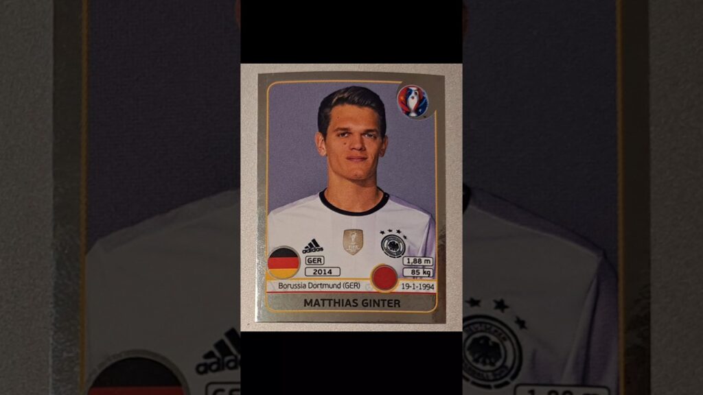 Matthias Ginter Sticker  + Infos !!! @Gratis_Fußballstick #efootball #panini