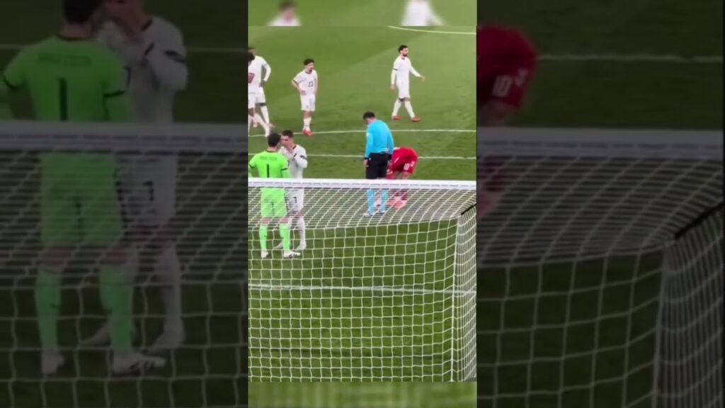 Ronaldo advised Diogo Costa and he saved Eriksen's penalty 😲 #ronaldo #diogocosta #eriksen