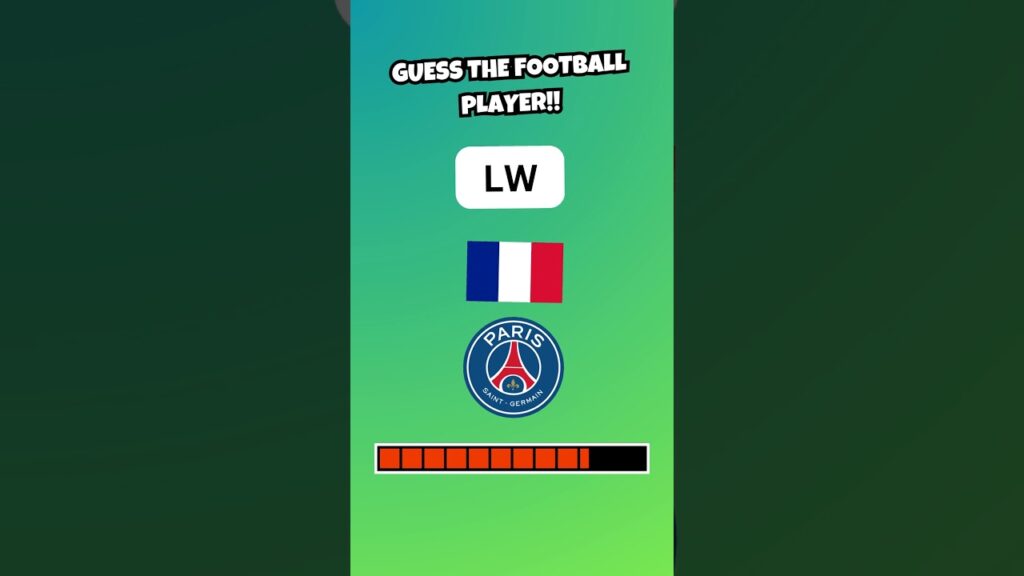 GUESS THE PLAYER!⚽PT. 140  #shorts #soccer #quiz #football #barcola  #psg #france