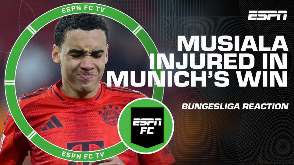 Augsburg vs. Bayern Munich Reaction: Jamal Musiala leaves due to hamstring injury | ESPN FC
