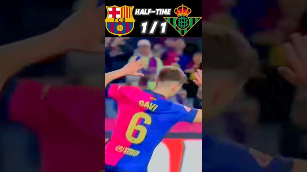 Gavi’s Goal vs Real Betis! | Barcelona’s Young Star Shines Again #football #sports #barcelona