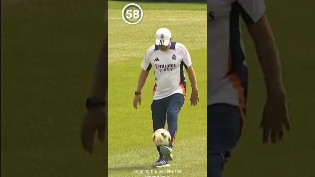 CARLO ANCELOTTI vs DEMBELE at 20 #footballhighlights #realmadridfc  #footballshorts   #skills