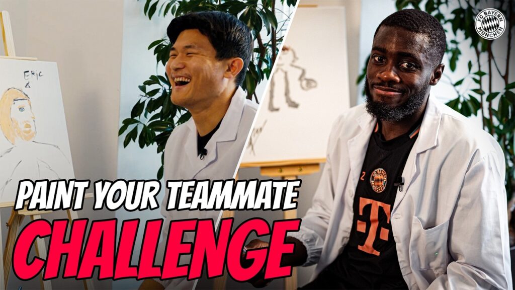 "You don't want to see mine!" 😅 | FC Bayern players paint each other