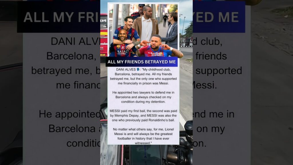 Messi and Depay Helps Dani Alves #football #shorts