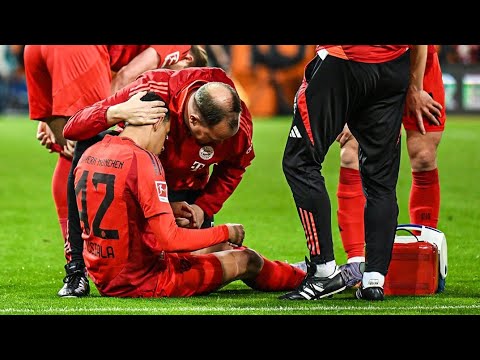 Jamal Musiala suffered a hamstring injury vs Augsburg.