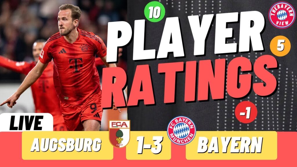 Augsburg Vs Bayern Munich Live player Ratings