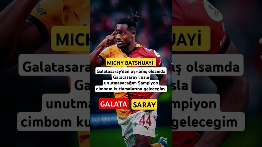 Michy Batshuayi Galatasaray şampiyon kutlamalarına katılacağım #galatasaray #futbol #shorts