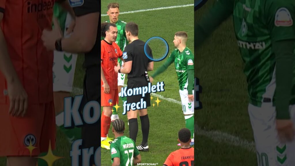 Komplett frech | Sportschau Fußball #shorts #bundesliga #werderbremen  #eintrachtfrankfurt