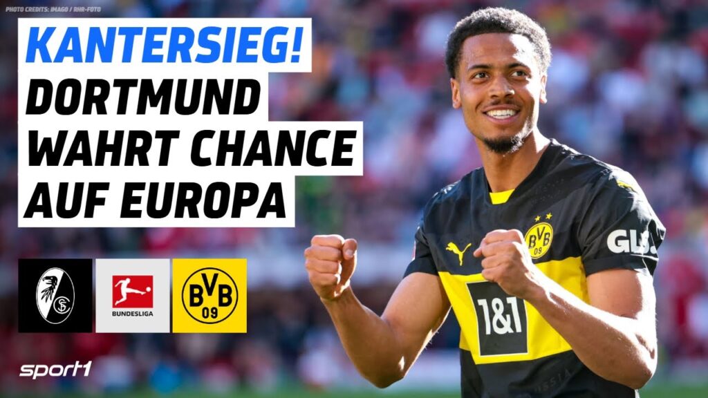 SC Freiburg - Borussia Dortmund | Bundesliga Tore und Highlights 28. Spieltag