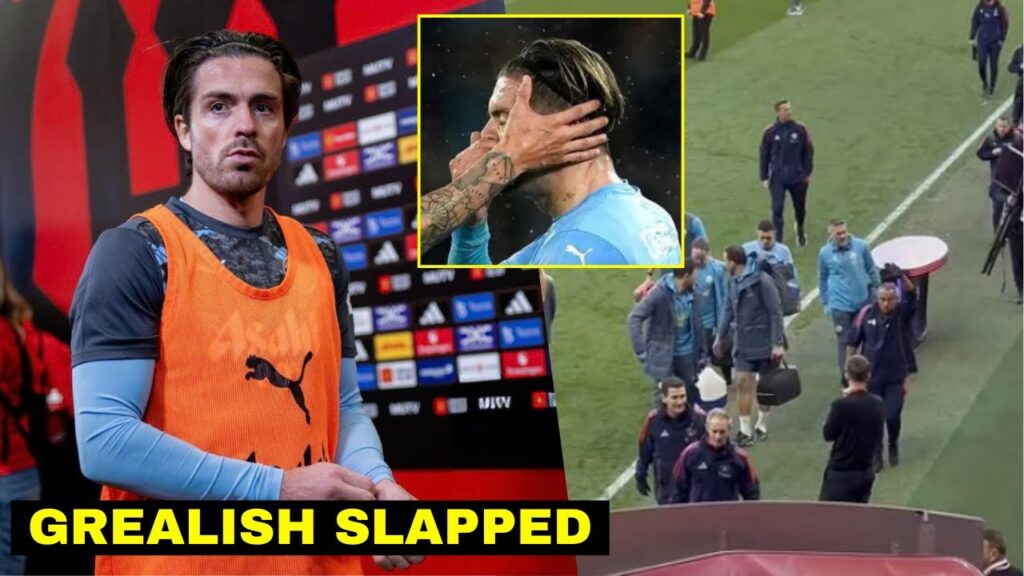 Jack Grealish Slapped by Man United Fan After Manchester Derby